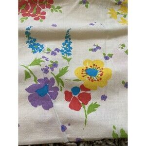Dan River Vintage Floral Pillowcase Flowered MOD 70s Sassy Flowers Pillow Case